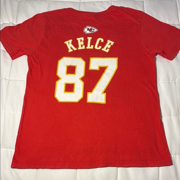 KC Chiefs Red Kelce 87 Kids T-Shirt - Picture 6 of 7